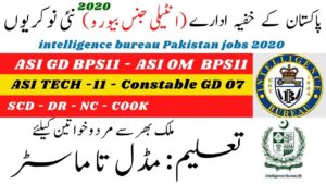 Intelligence Bureau IB Jobs 2020 – Advertisement