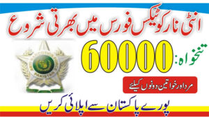 Anti Narcotics Force ANF Jobs 2020 For Male and Female