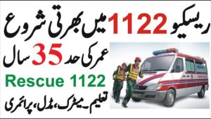 Emergency Rescue Services Rescue 1122 Jobs 2020