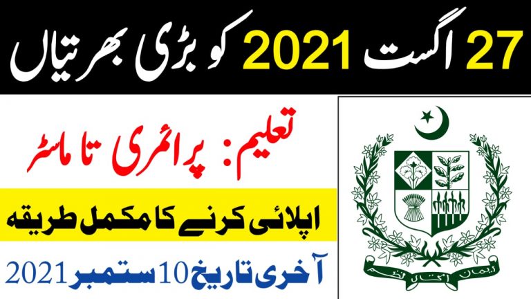 Latest Government Jobs in Pakistan 2021