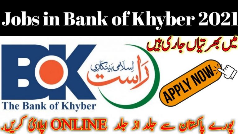 BOK The Bank Of Khyber Latest Jobs 2021