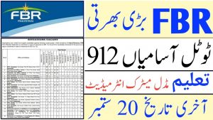 FBR Jobs 2021 Latest Jobs In Pakistan 2021|Apply Online