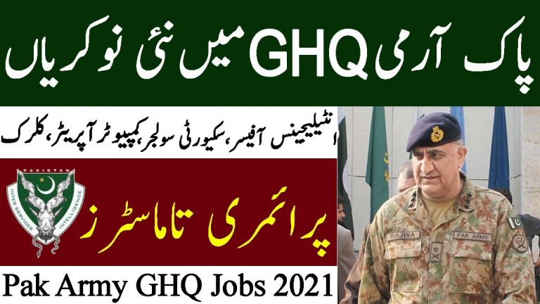 Pak Army GHQ Rawalpindi Jobs 2021