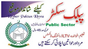 Public Sector KPK Latest Jobs 2021