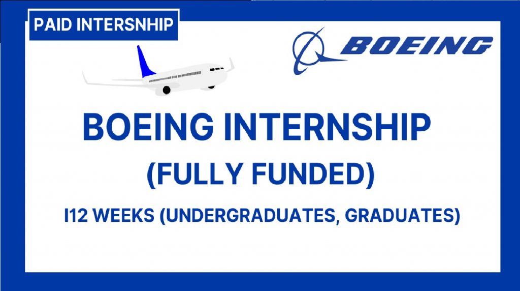 Boeing Internship Program (Fully Funded)